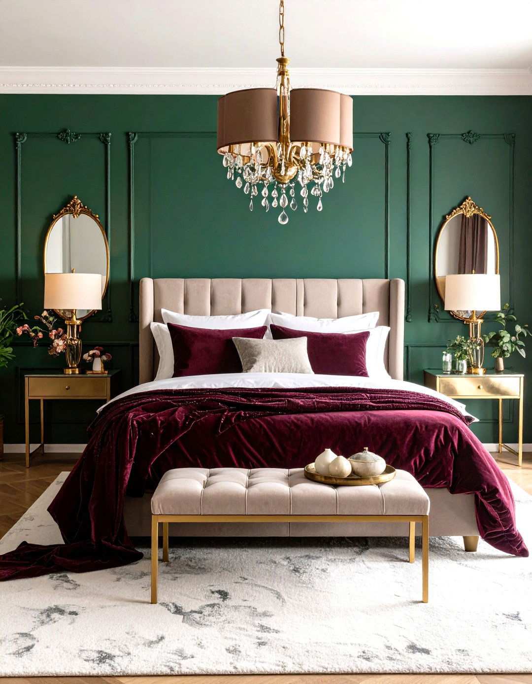 Bold Jewel Tone Guest Room Drama - 24 small guest room ideas