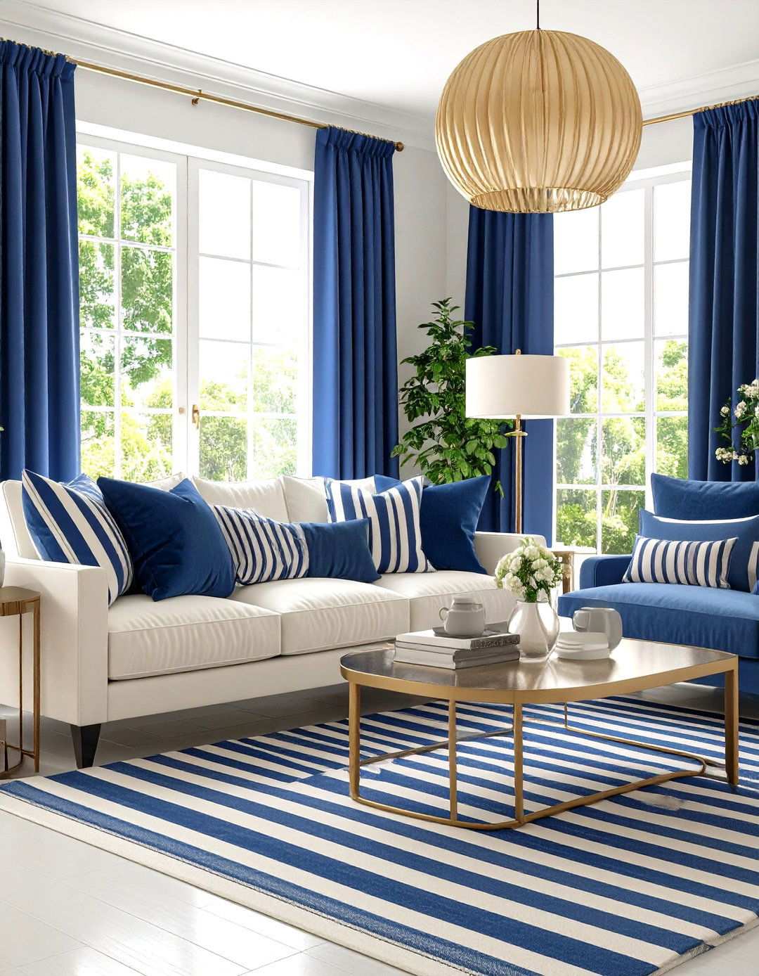 Bold Stripe Pattern Integration - 24 Spring Decor Ideas
