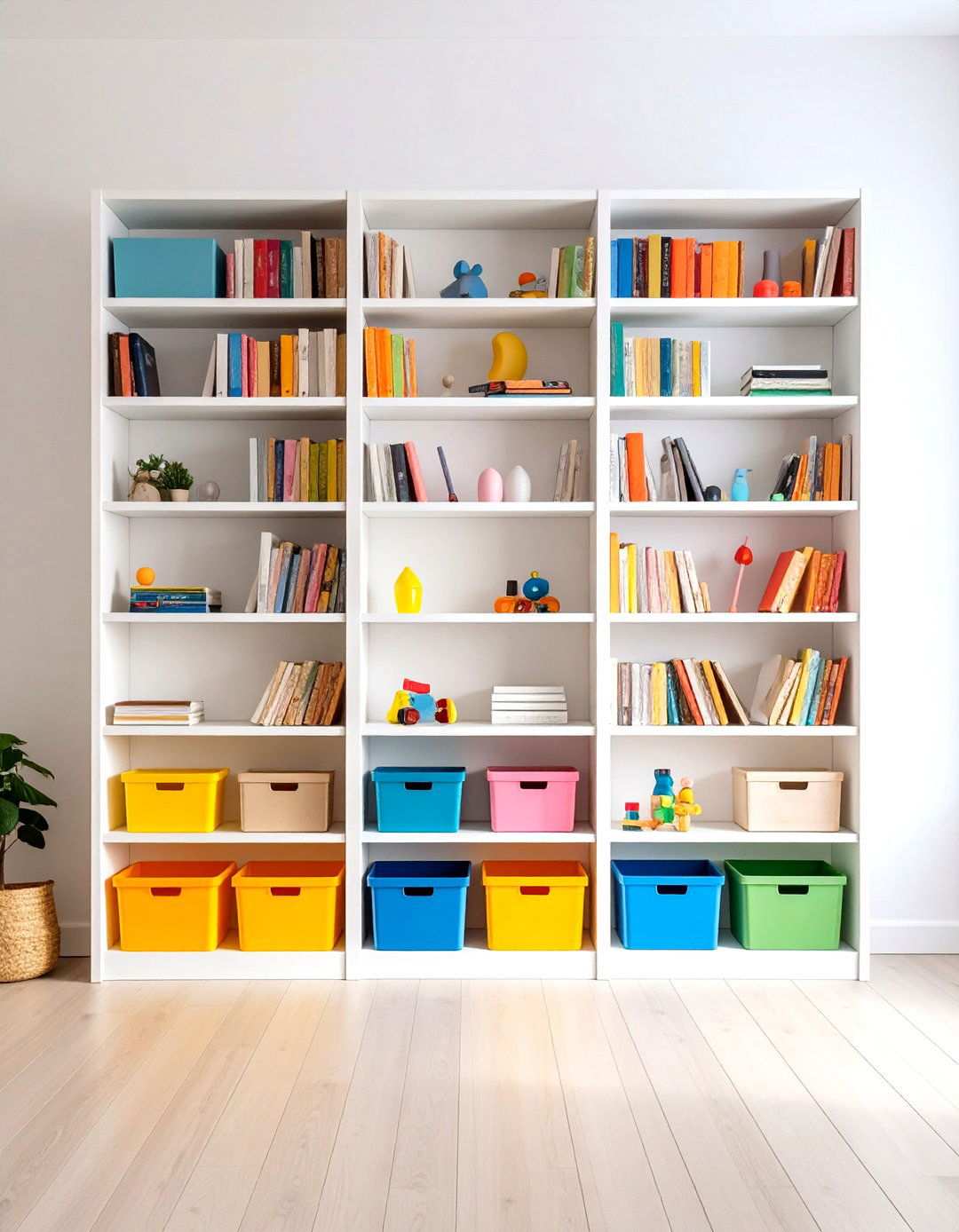 Bookcase Integration Systems - 24 Living Room Toy Storage Ideas