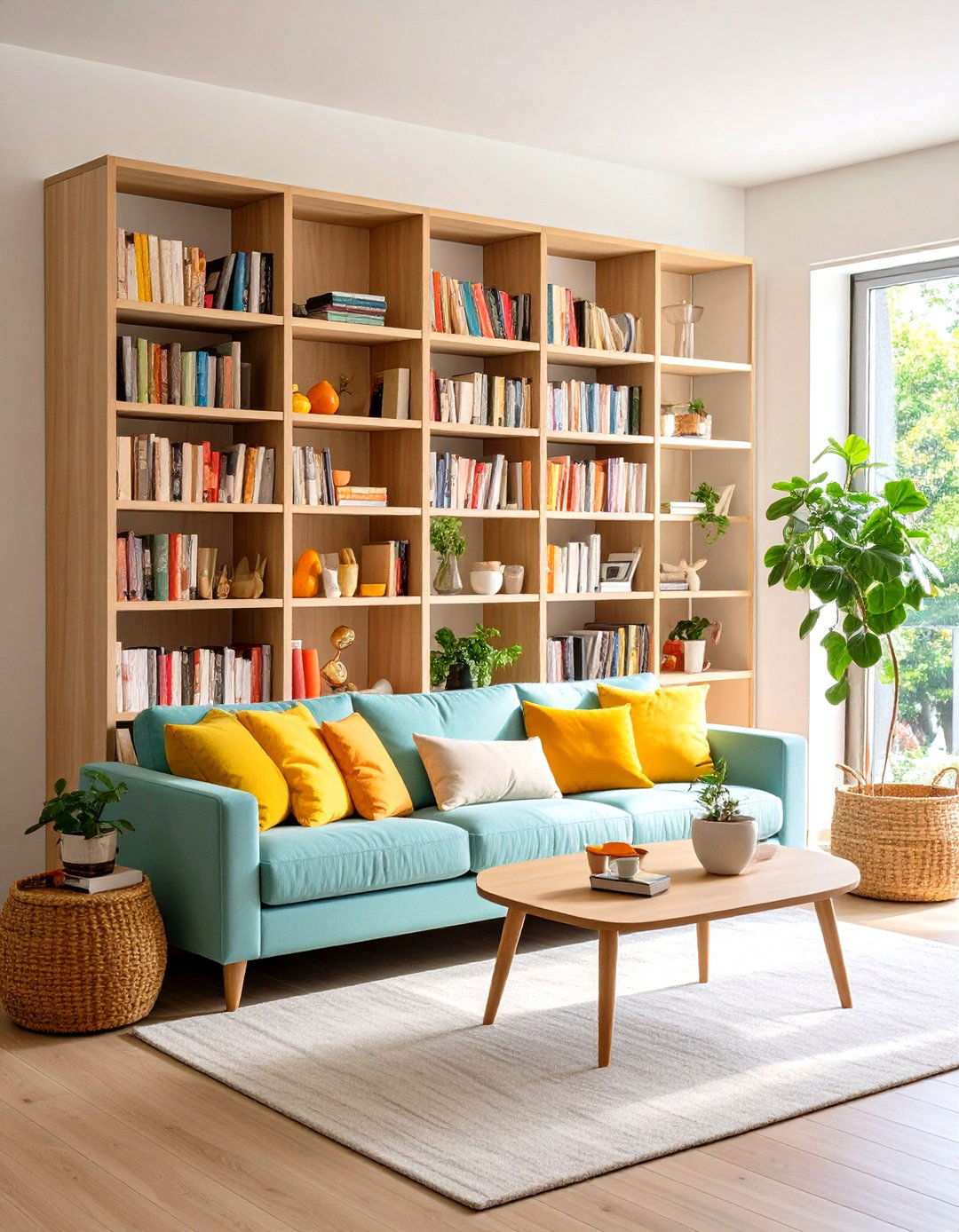 Bookshelf Room Dividers - 24 Living Room Storage Ideas