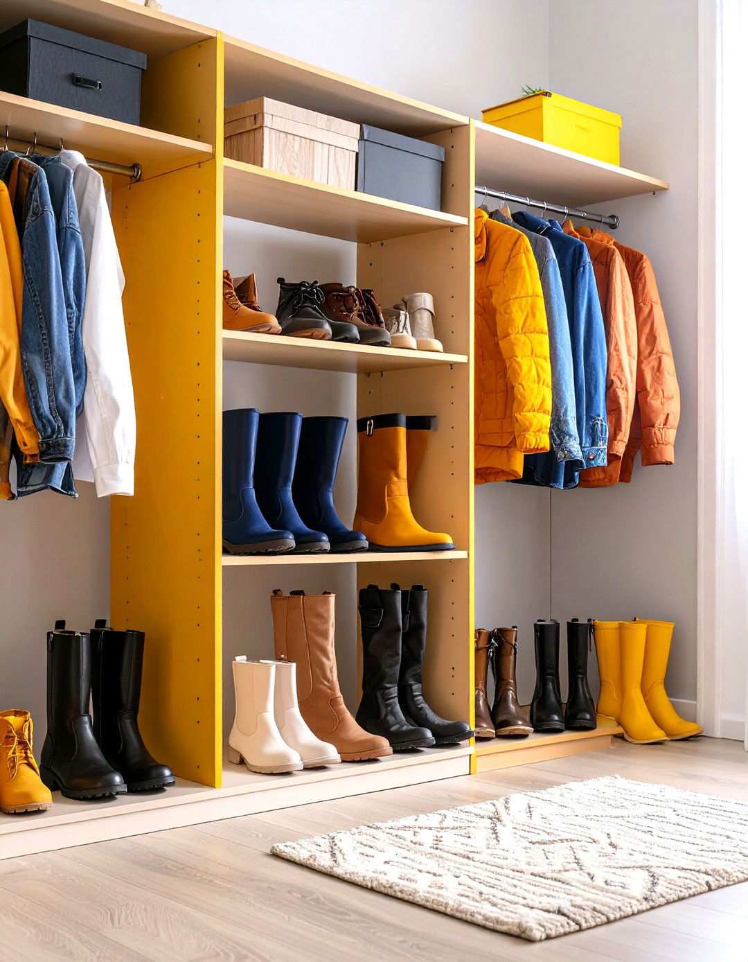 Boot and Tall Shoe Storage - 24 Small Closet Storage Ideas