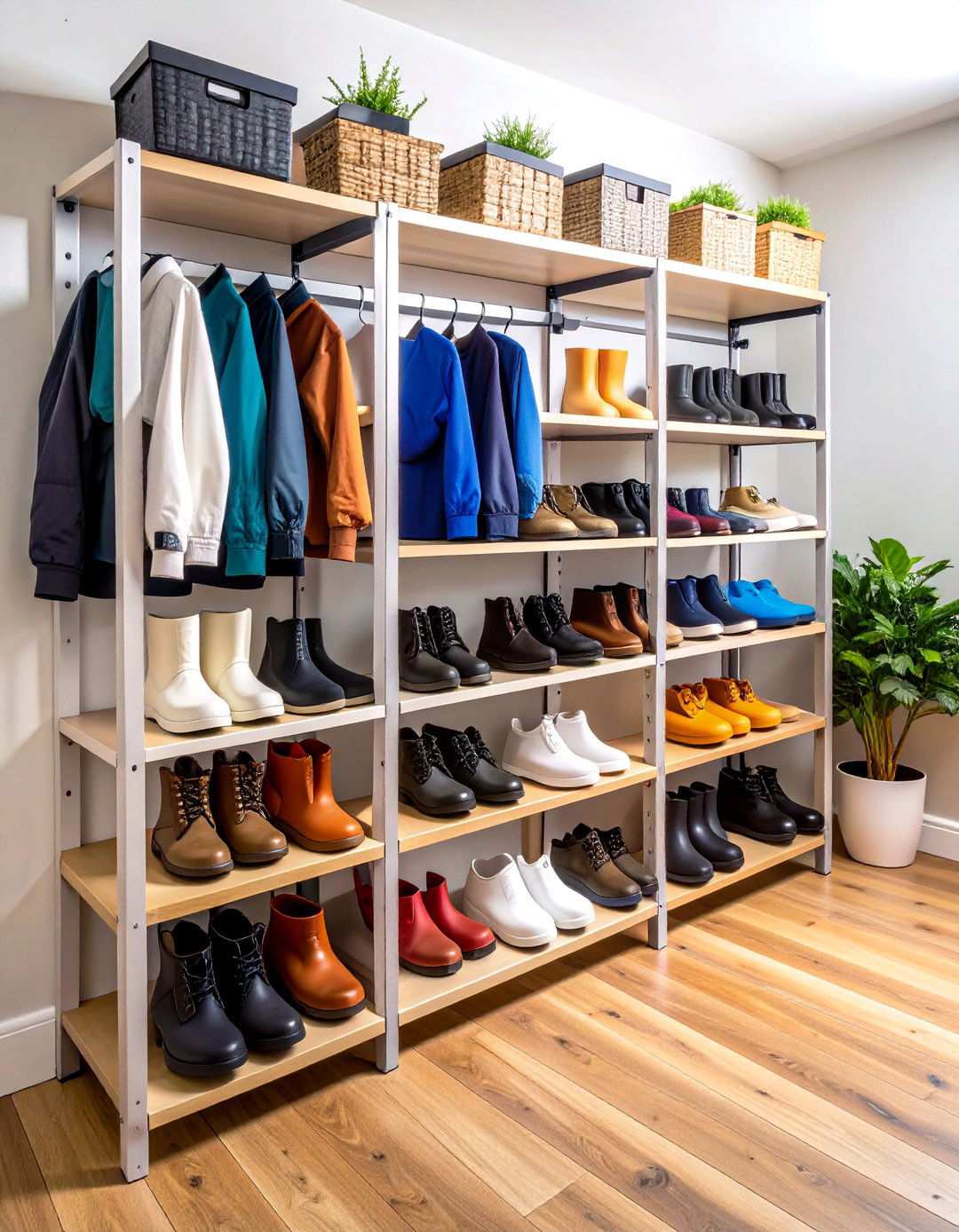 Boot Tray Organization Systems - 24 Small Mudroom Ideas