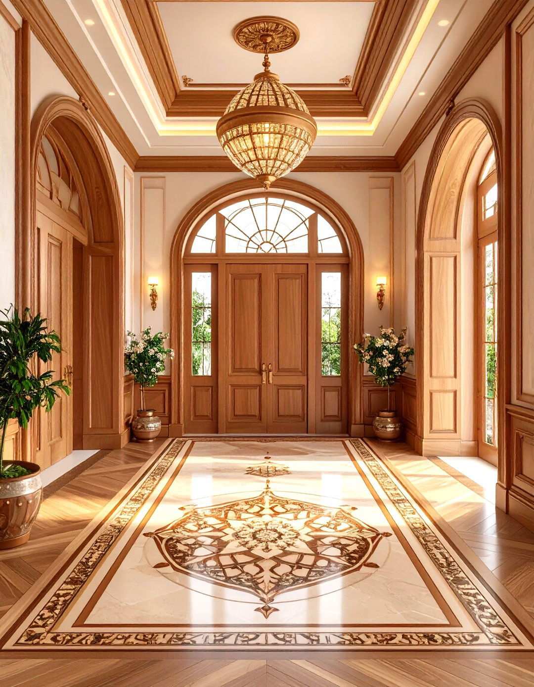 Border and Inlay Details - 24 Wood Floor Design Ideas