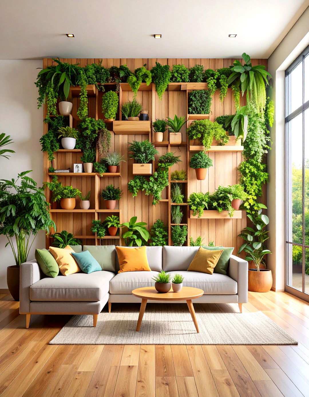 Botanical Living Wall Display - 24 living room wall decor ideas