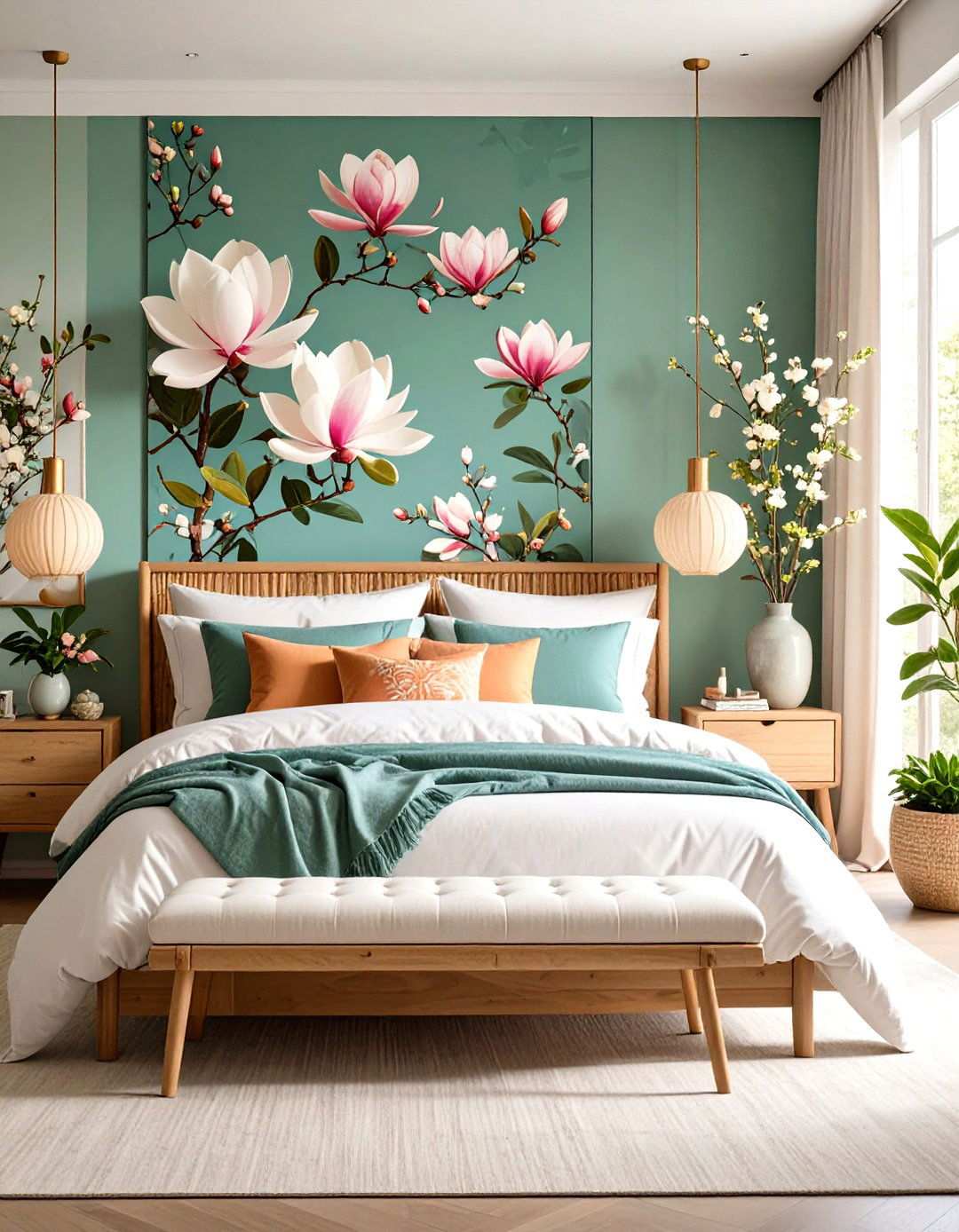 Botanical Magnolia Bedroom - 24 Magnolia Bedroom Ideas
