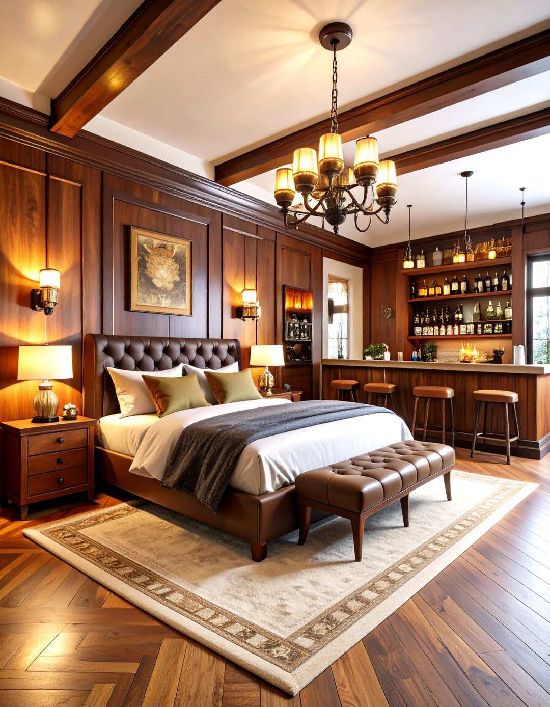 Bourbon Bar Speakeasy Bedroom - 24 Man Cave Bedroom Ideas