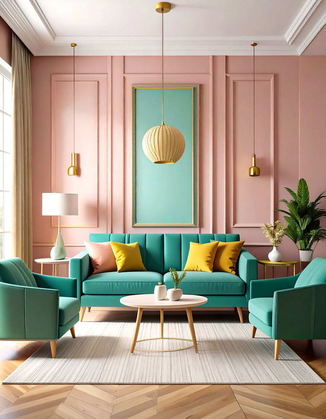 Box Trim Geometric Designs - 24 Wood Trim Accent Wall Ideas