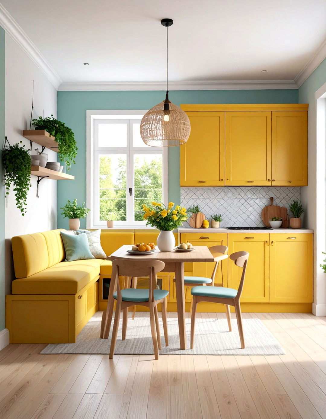 Breakfast Nook Integration - 24 Kitchen Remodel Ideas