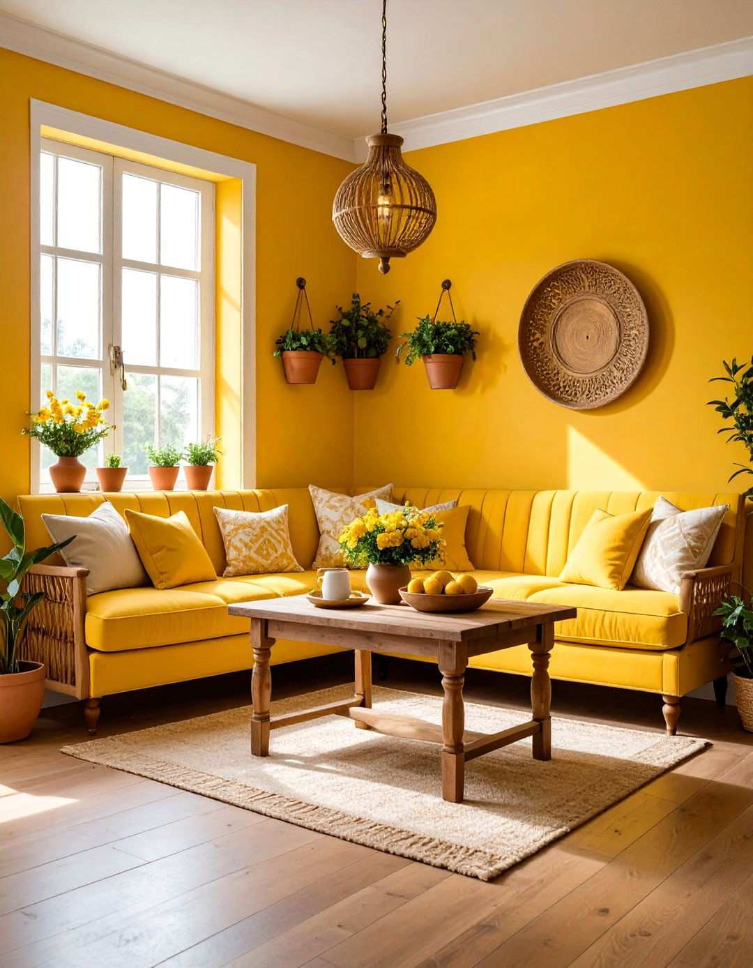 Breakfast Nook Sunny Yellow Charm - 24 Warm Color Palettes for Every Room in the House