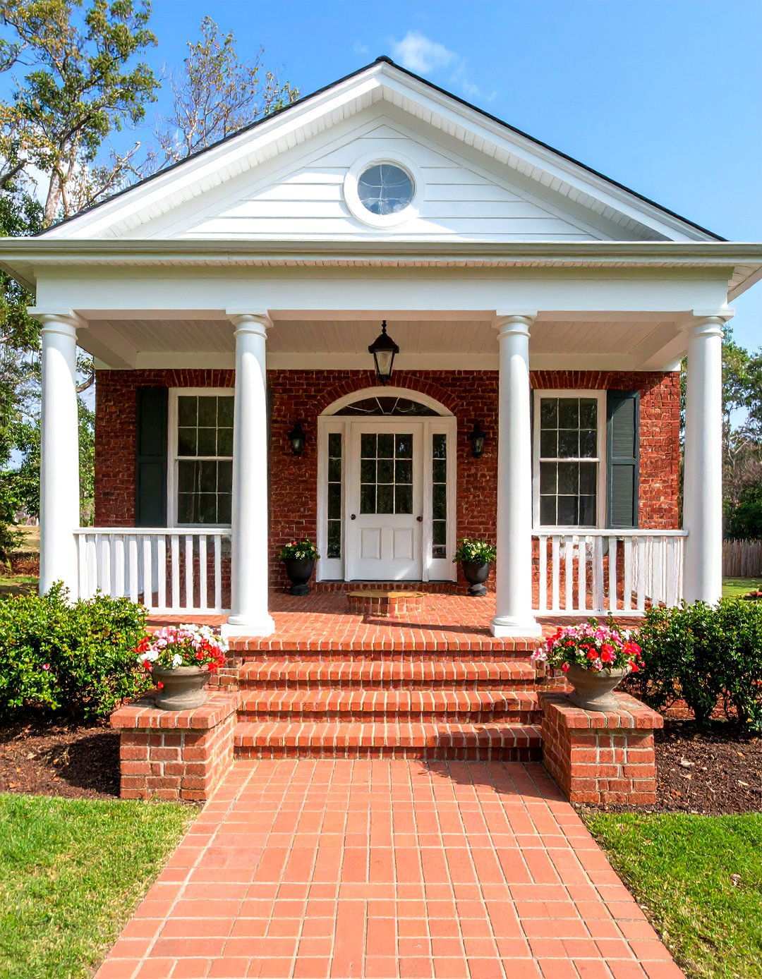 Brick Foundation and Accent Features - 24 Southern Front Porch Ideas