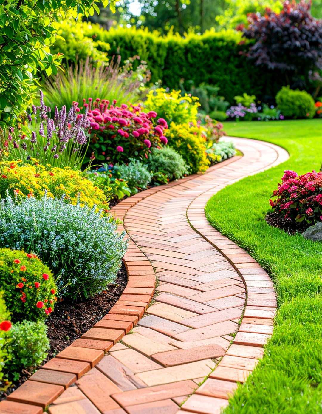 Brick Garden Edging Patterns - 24 Modern Garden Edging Ideas