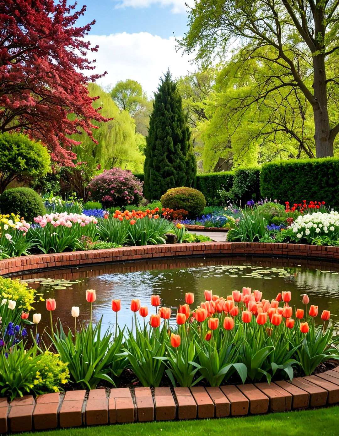Brick Retaining Wall Edge - 24 Pond Edging Ideas