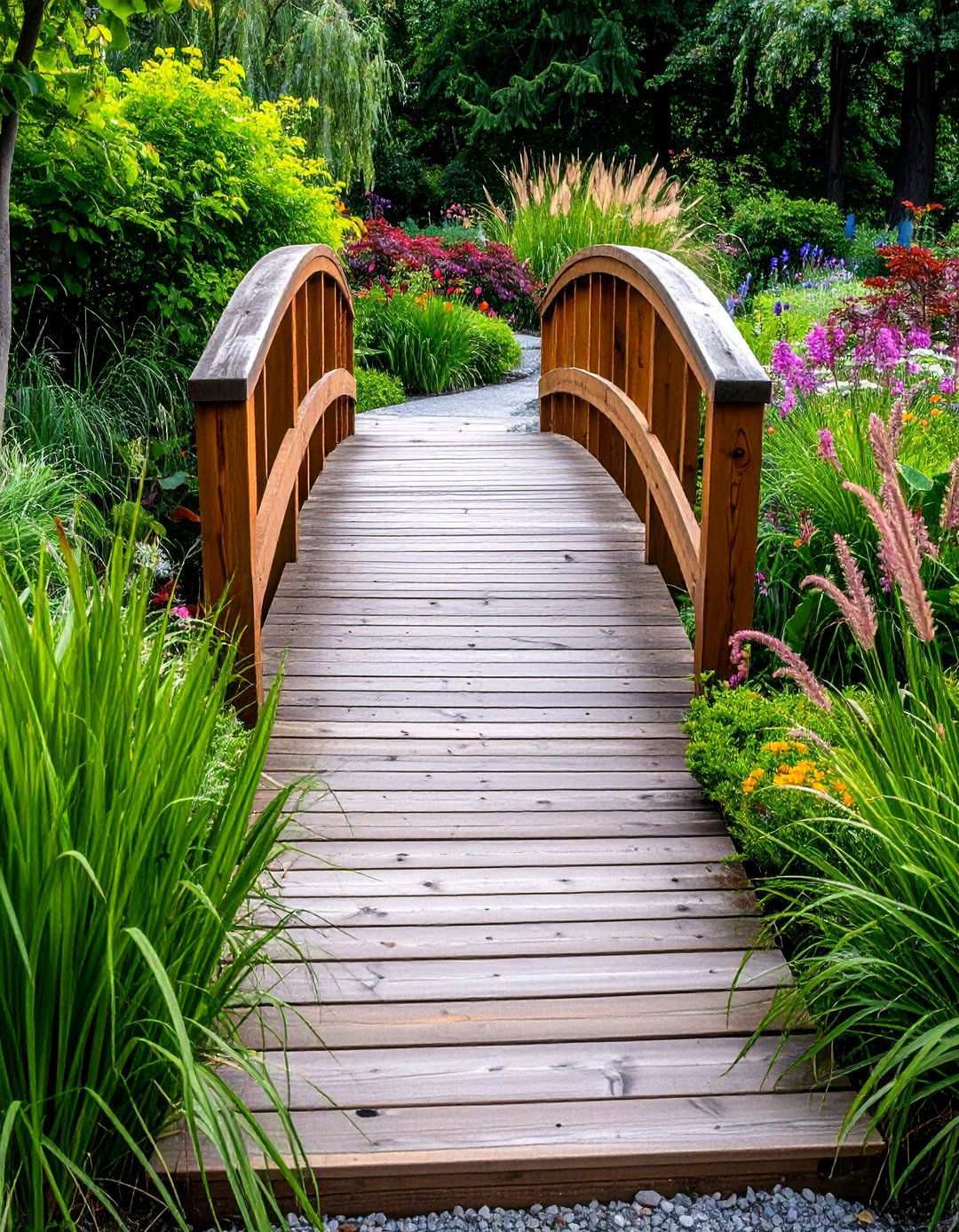 Bridge Accent Garden - 24 Zen Garden Ideas