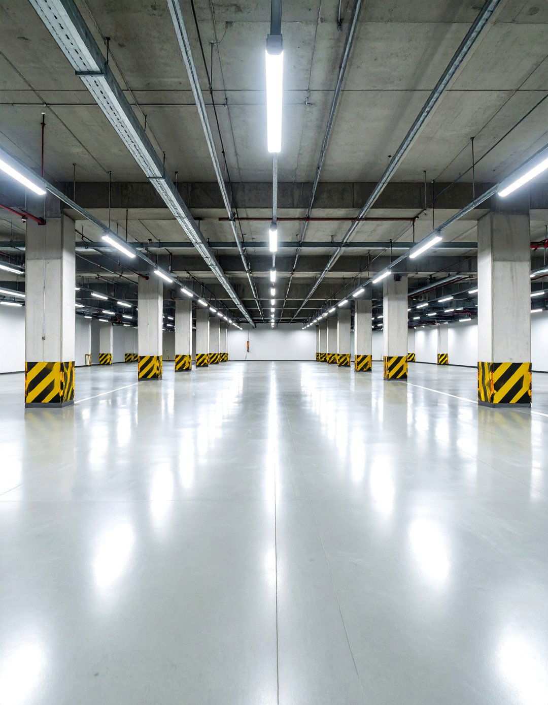 Broom Finished Textured Concrete with Slip Resistance - 24 Types of Concrete Floor Finishes