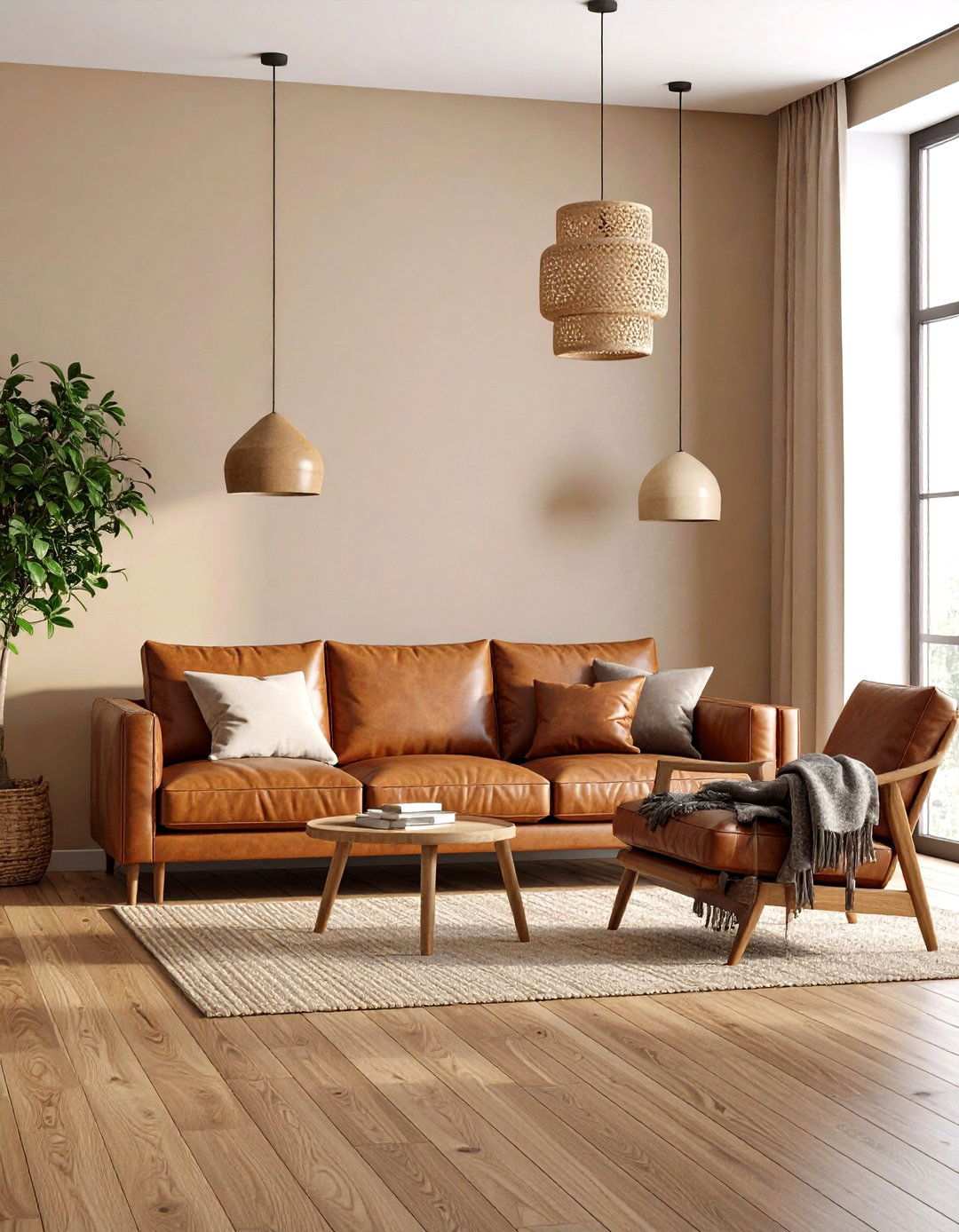Brown and Beige Warm Neutrals - 24 Two Colour Combination for Living Room