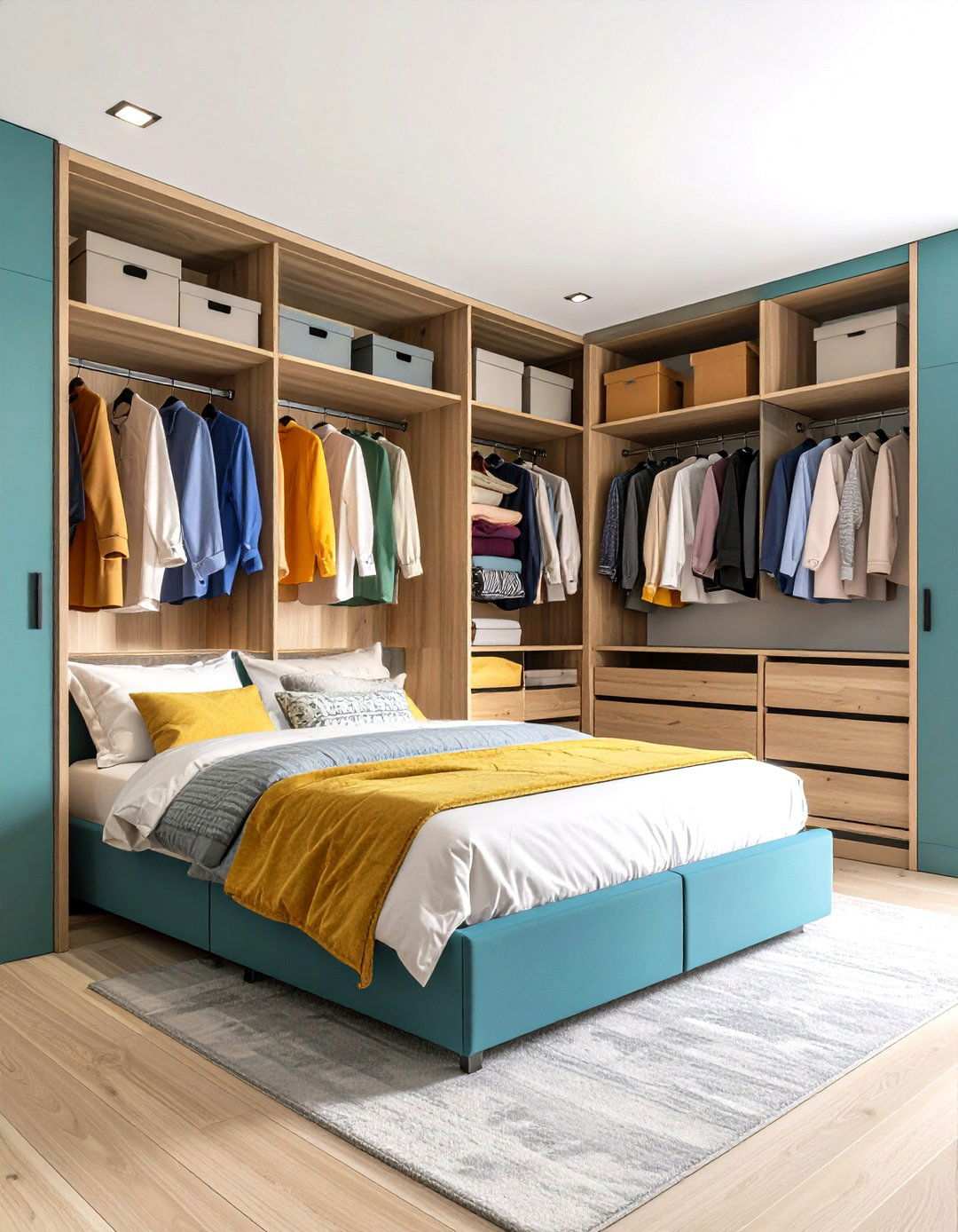 Built in Alcove Design Integration - 24 Open Closet Ideas