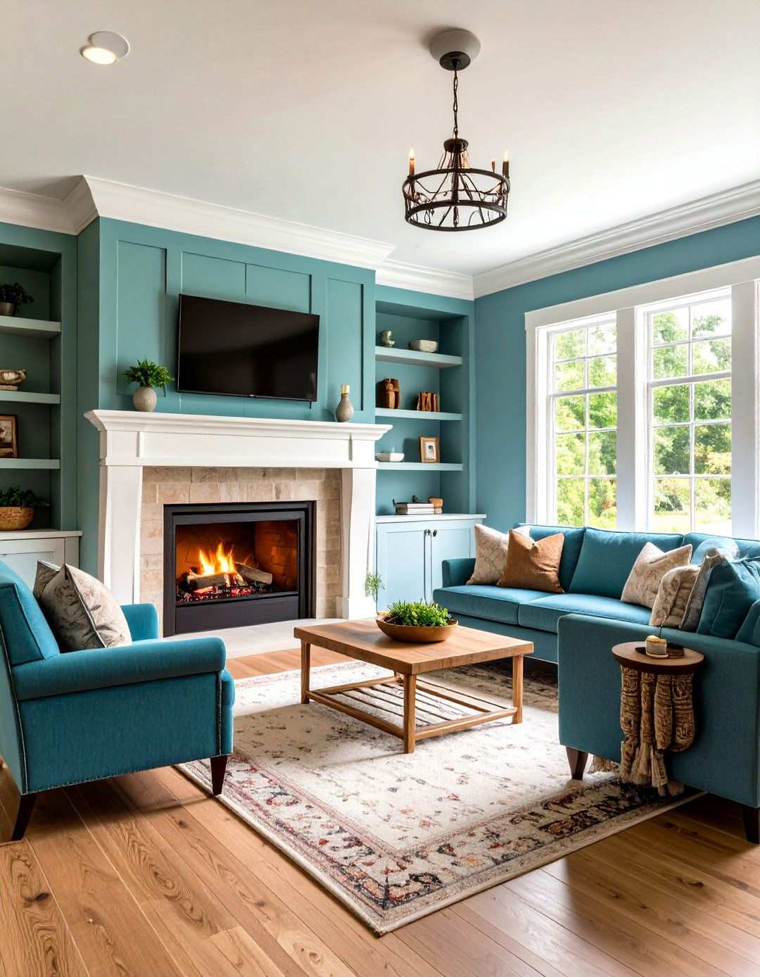 Built in Alcove Integration - 24 Small Living Room Fireplace Ideas