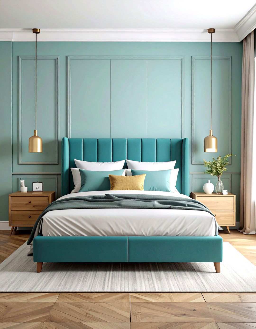 Built in Bed with Integrated Nightstands - 24 Unique Bed Design Ideas