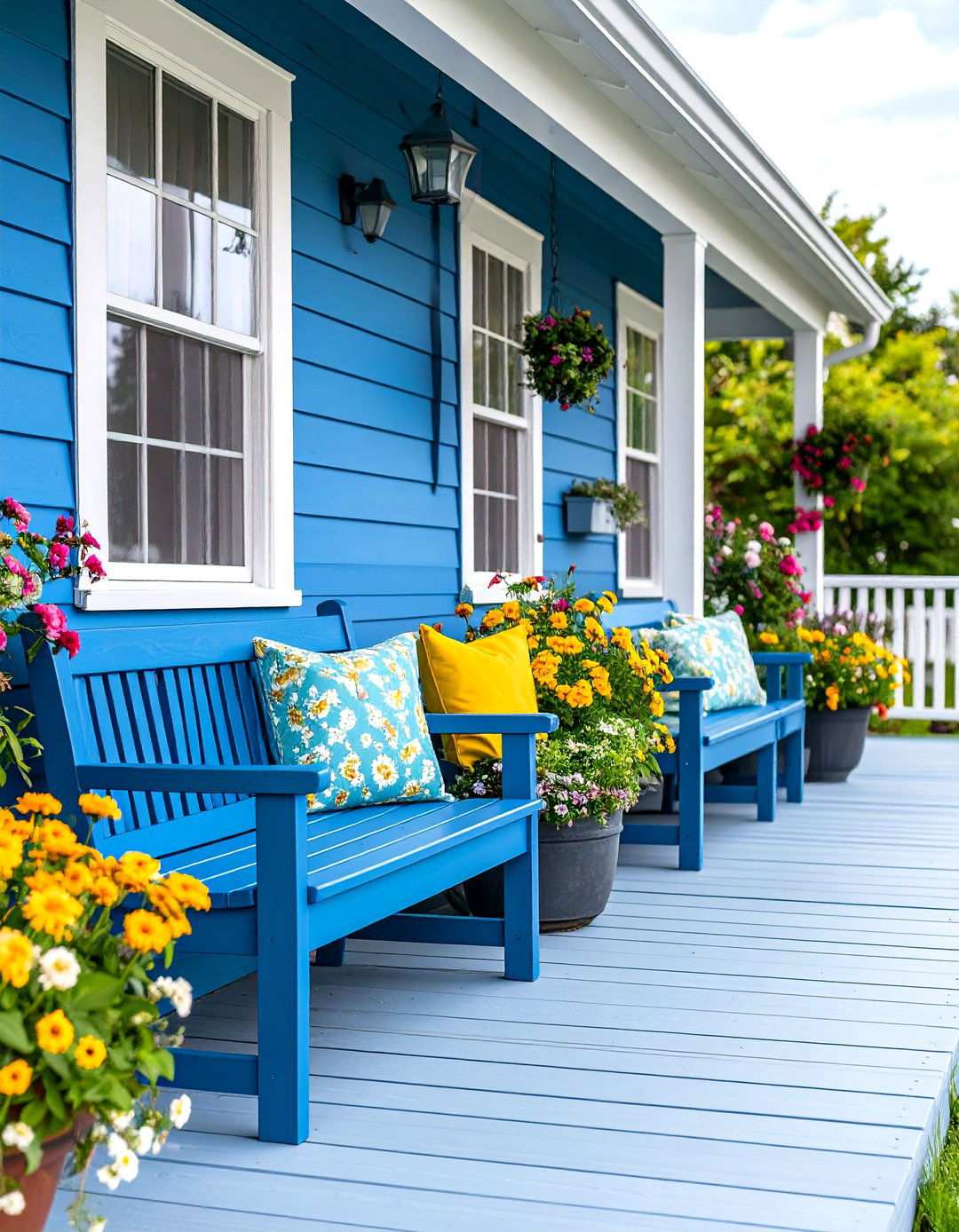 Built in Bench Seating Porch - 24 Small Cape Cod Front Porch Ideas