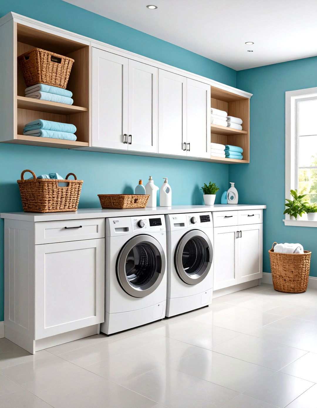 Built In Cabinet Shelving Systems - 24 Laundry Room Shelf Ideas