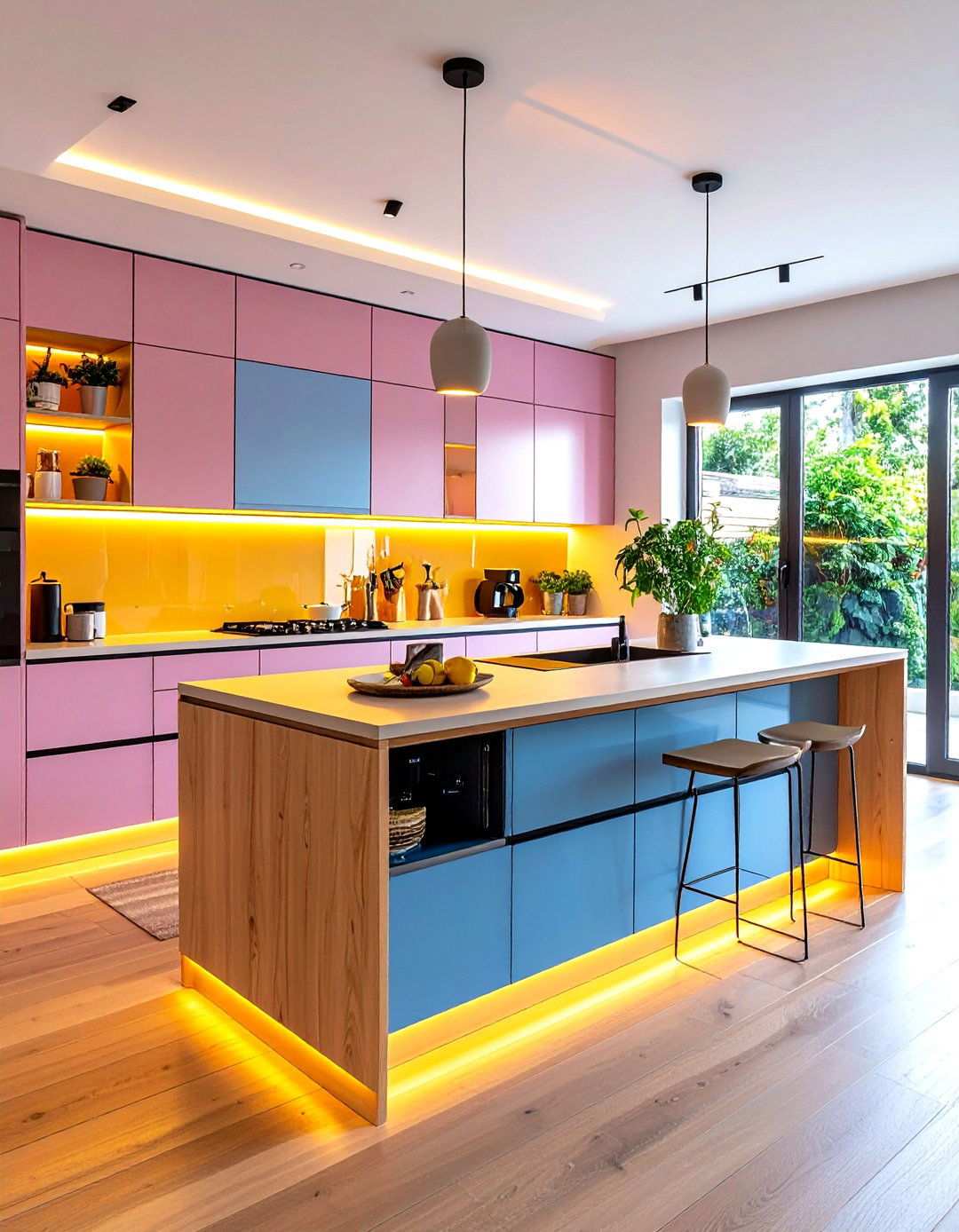 Built in Charging Stations with Tech Integration - 24 Small Kitchen Island Ideas
