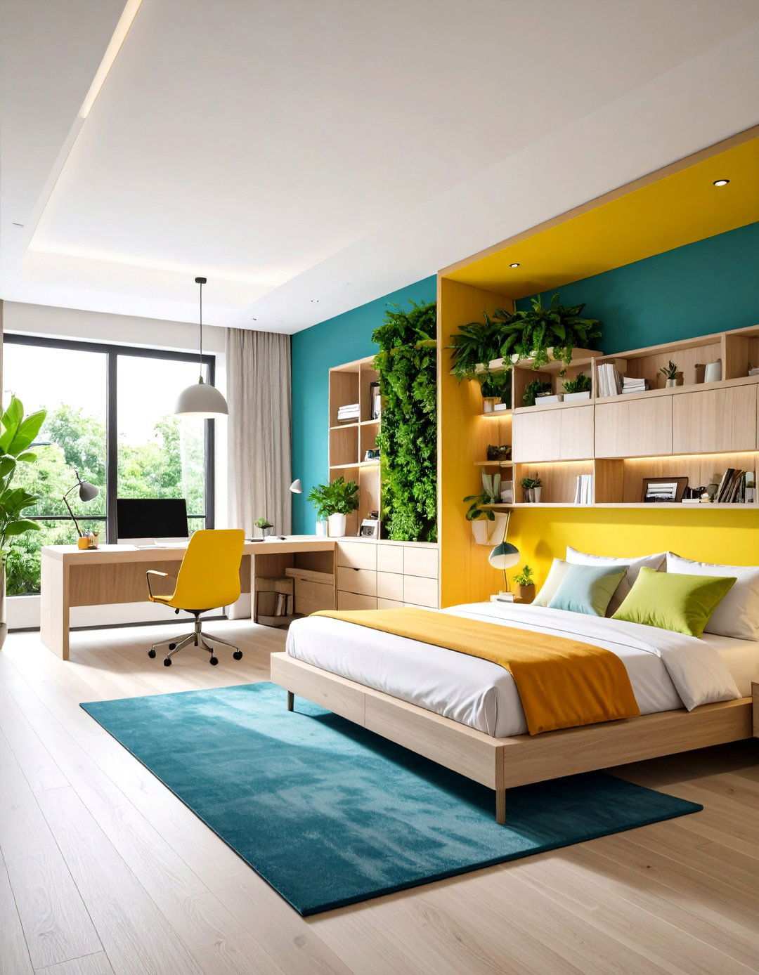 Built in Desk and Bed Configuration - 24 Office Guest Room Ideas