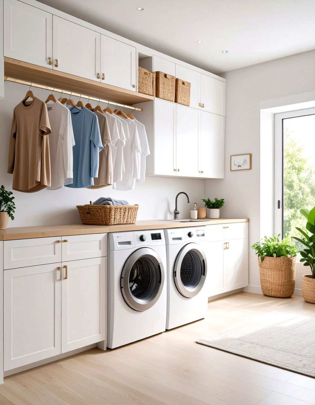 Built In Drying Rod System - 24 Laundry Room Drying Rack Ideas