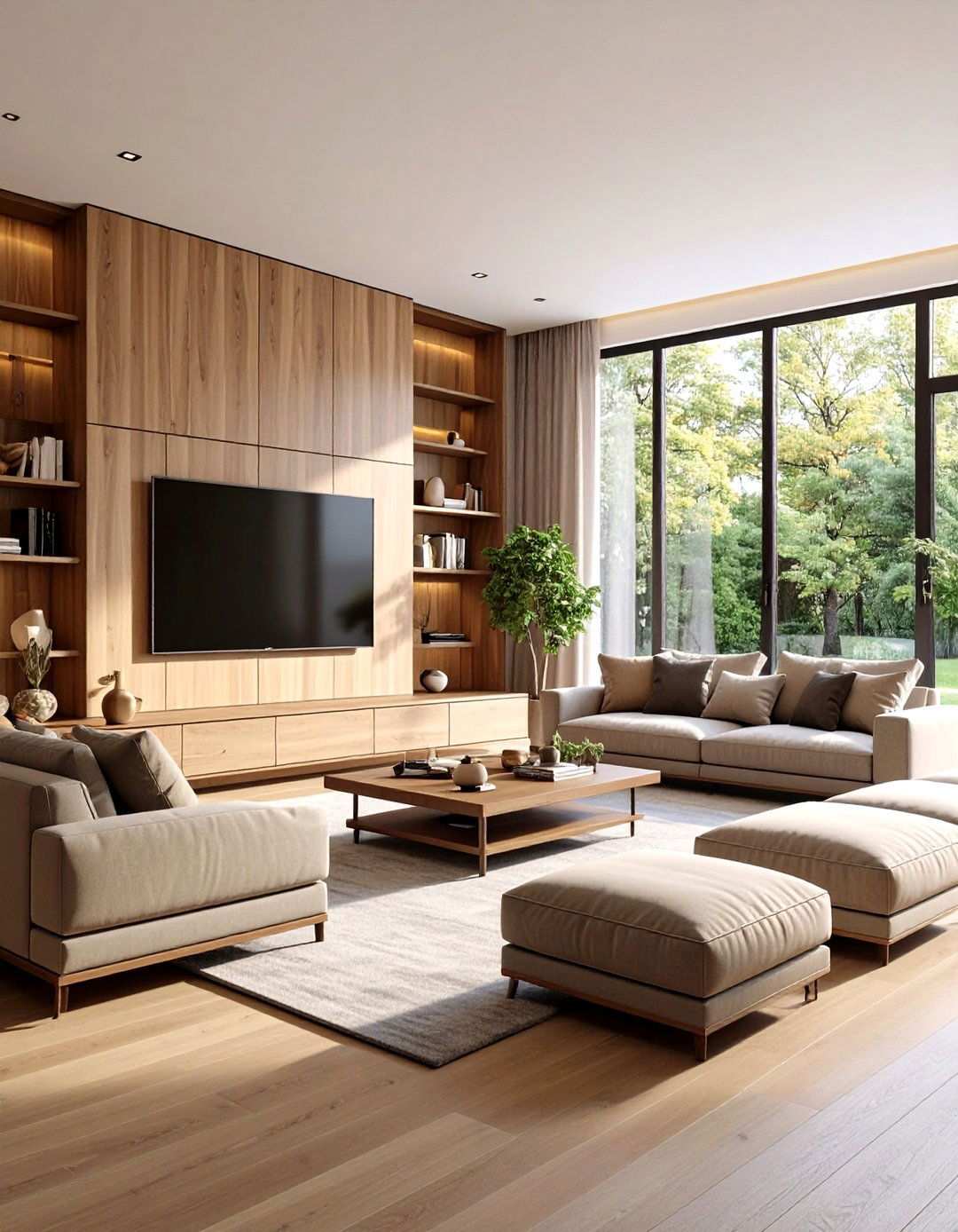 Built In Entertainment Center Focus - 24 Living Room Layout Ideas
