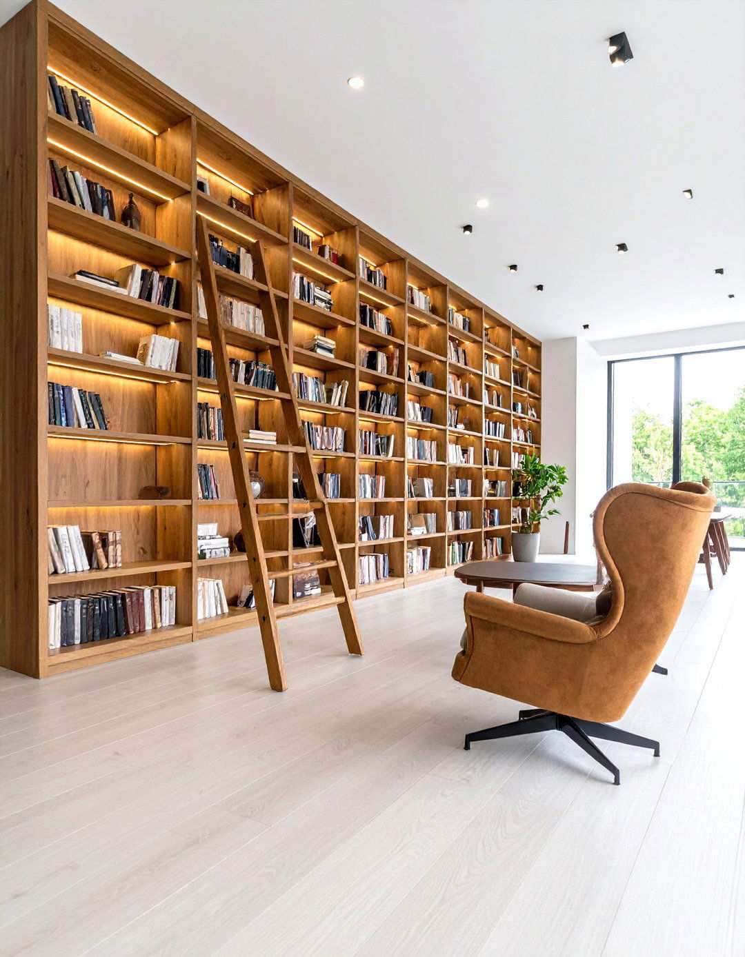 Built In Library Wall Design - 24 Reading Room Ideas