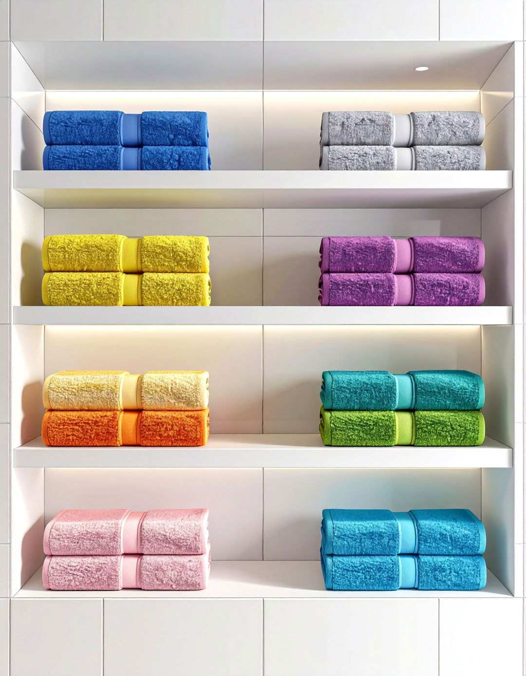 Built in Niche Storage - 24 Towel Storage Ideas