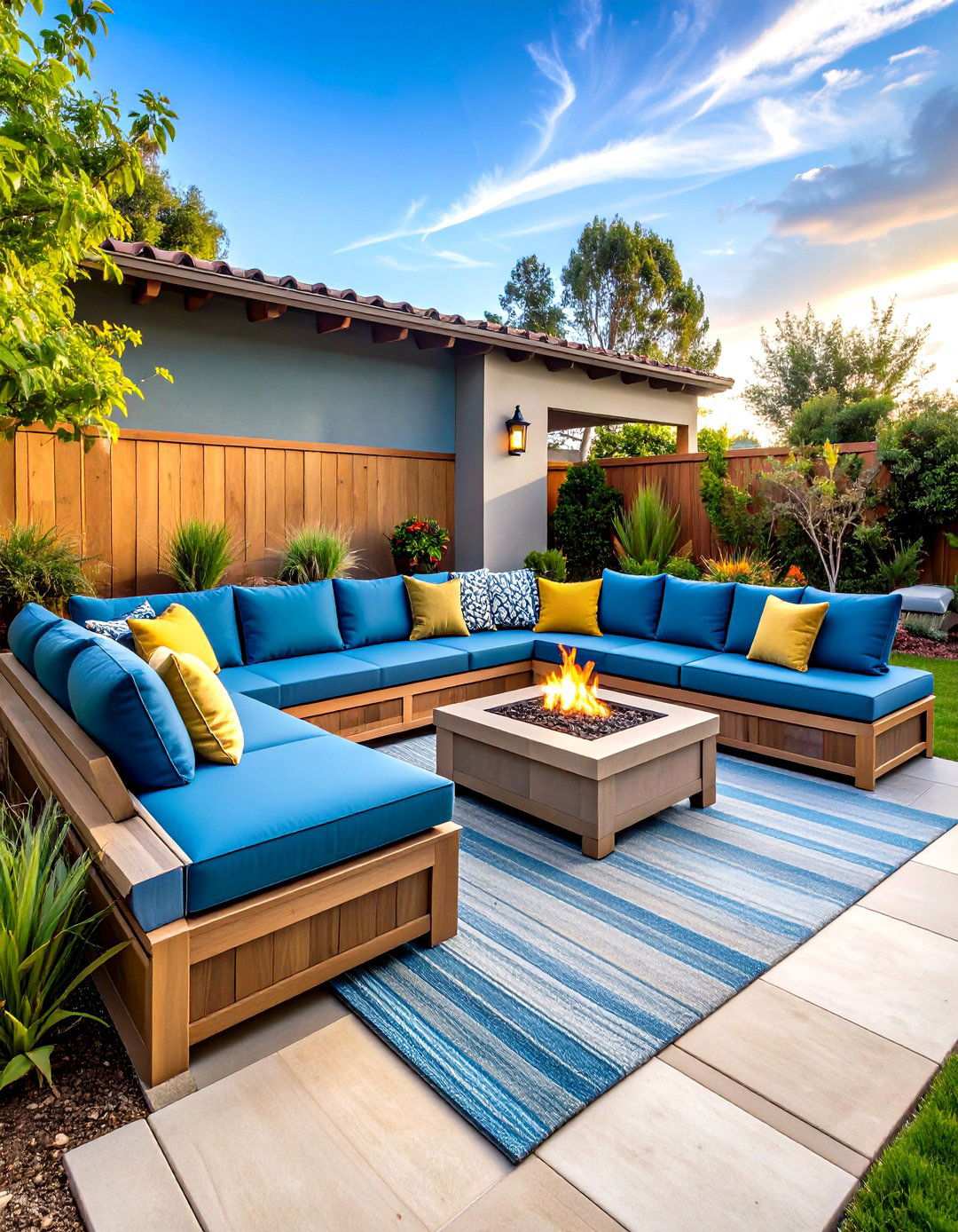 Built In Seating Patio - 24 Small Backyard Patio Ideas