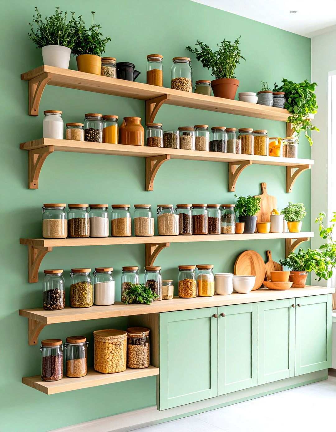 Built in Spice Racks and Open Shelving - 24 Tudor Kitchen Ideas