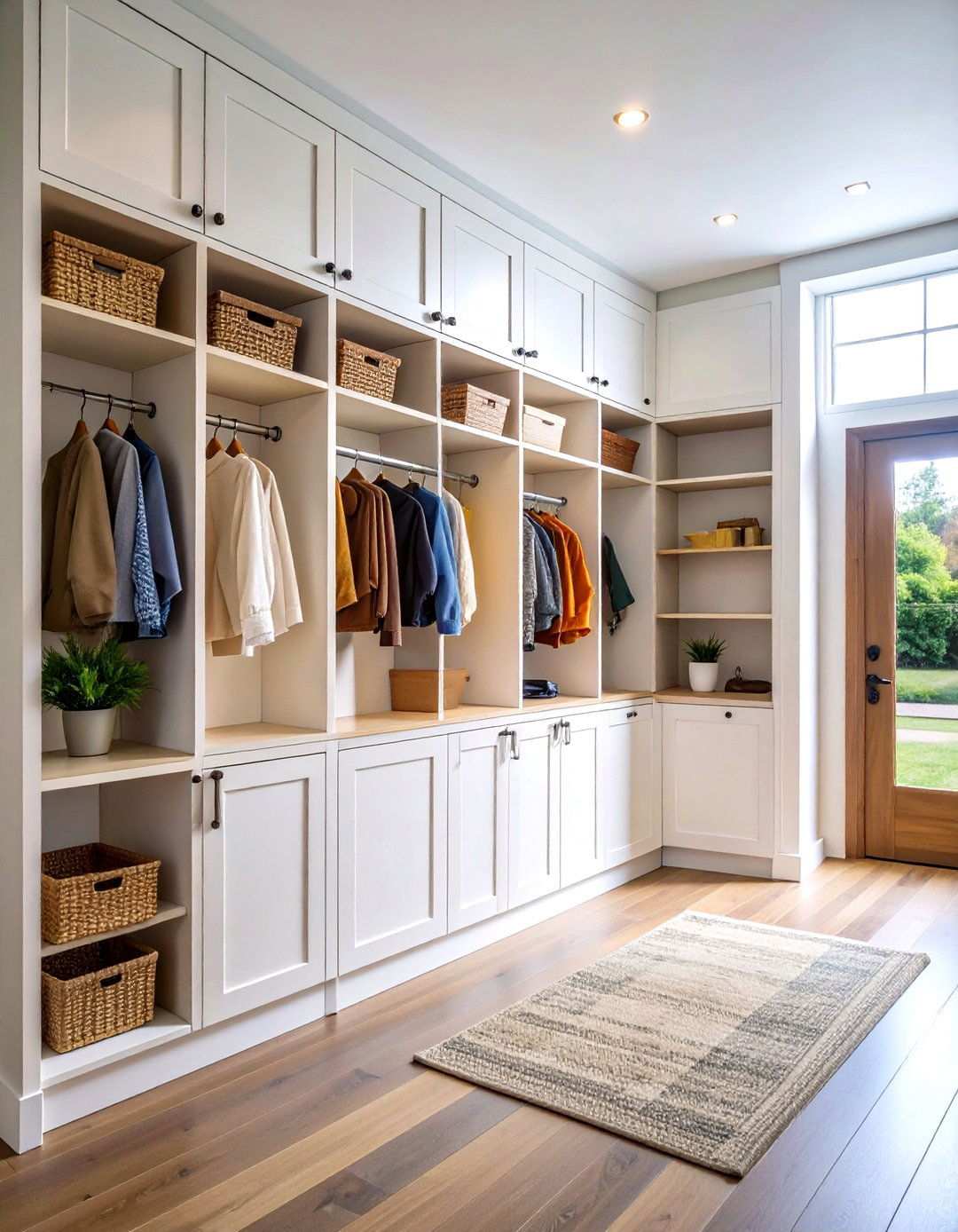 Built In Storage Cabinets - 24 Scandinavian Entryway Ideas