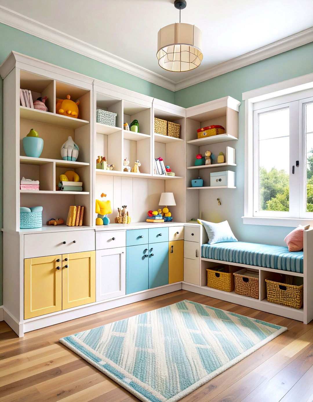 Built In Storage Features - 24 Nursery Storage Ideas