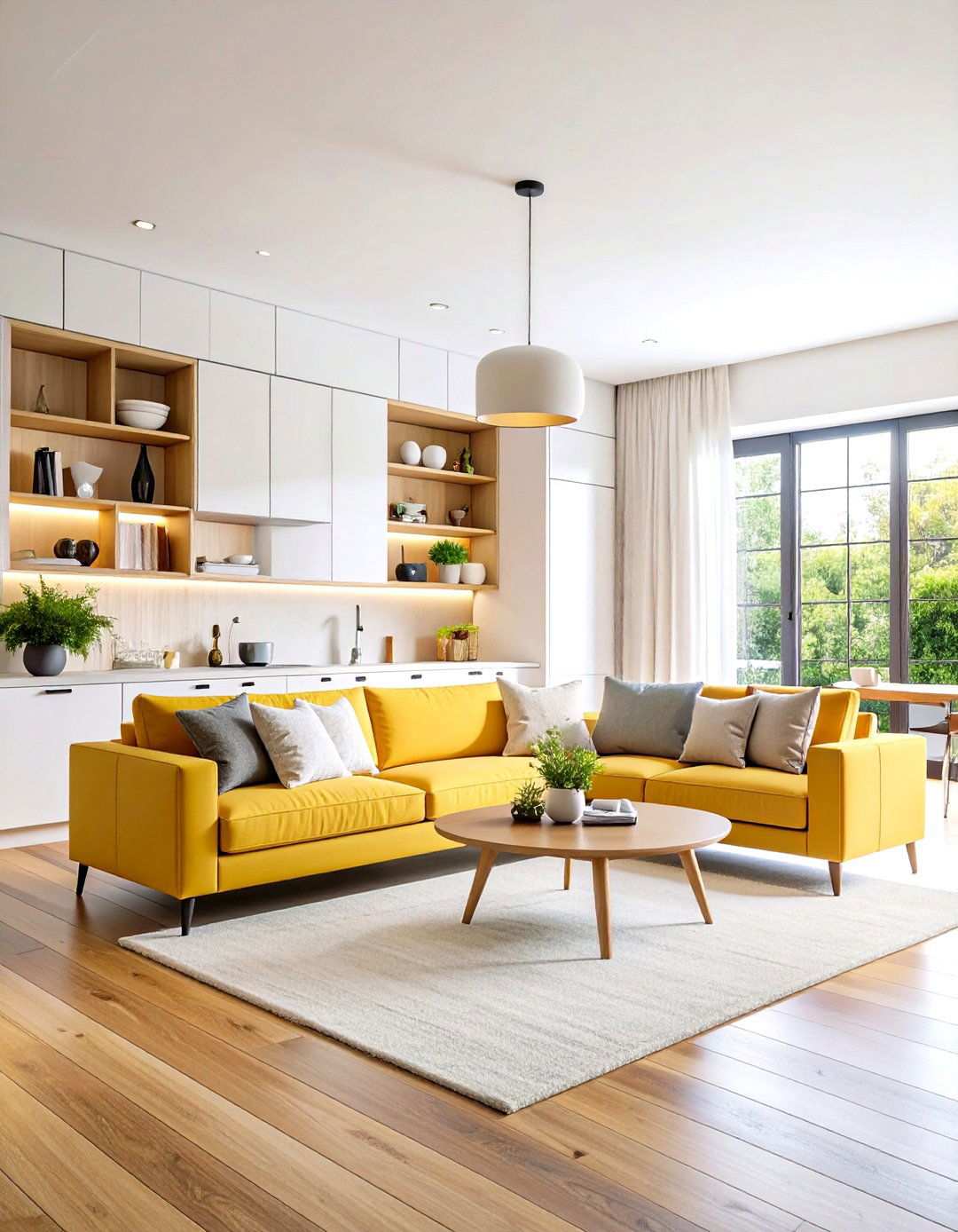 Built In Storage Living Room - 24 Transitional Living Room Ideas