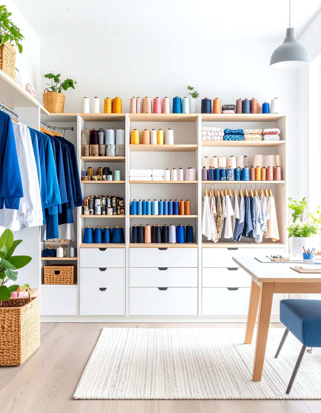 Built In Storage Solutions - 24 Sewing Room Ideas