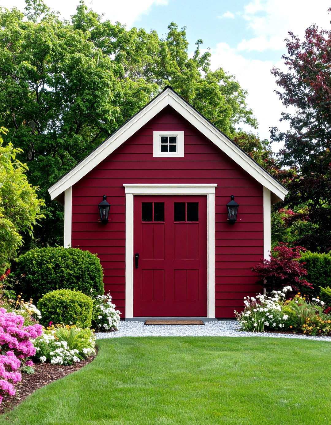 Burgundy Sophisticated - 24 Shed Color Ideas