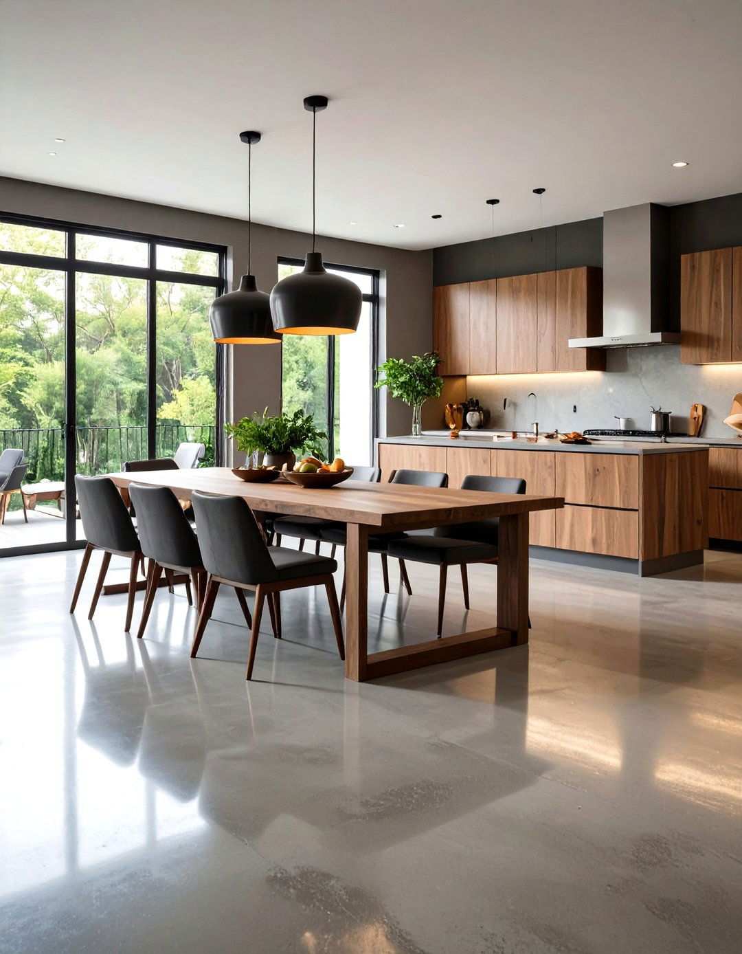 Burnished Concrete Floors with Satin Sheen - 24 Types of Concrete Floor Finishes