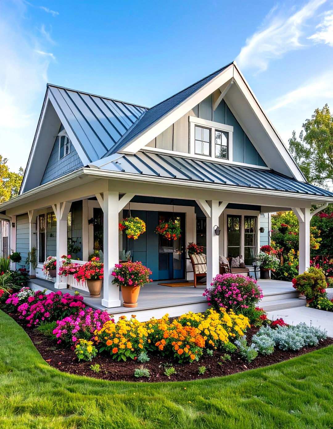 Butterfly Metal Roof Innovation - 24 Metal Roof Porch Design Ideas
