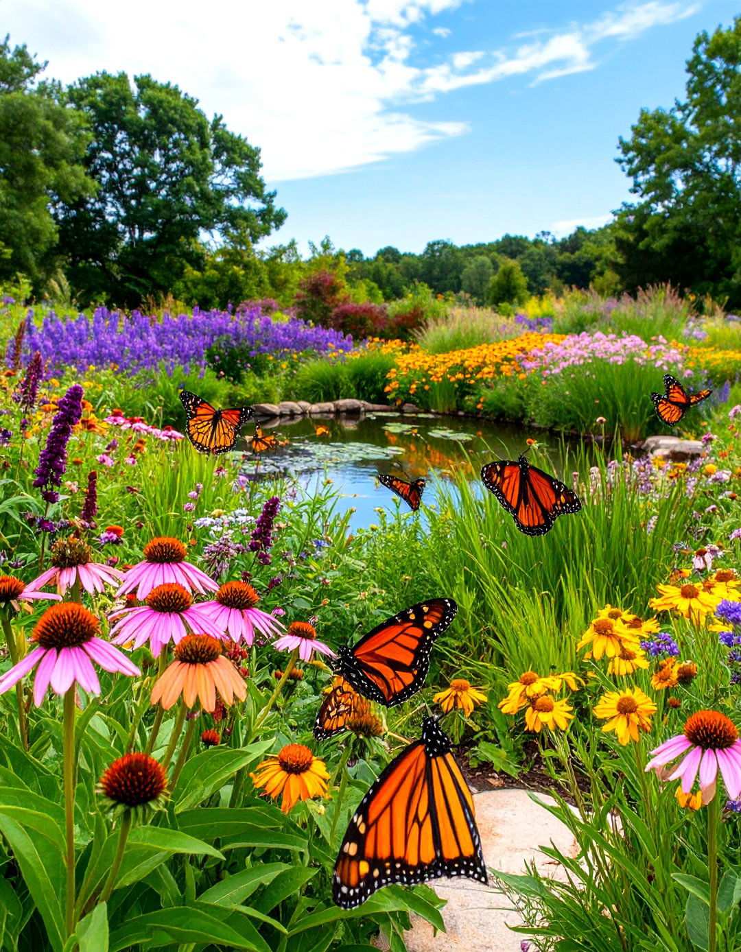 Butterfly Wildflower Gardens - 24 Wildflower Garden Ideas