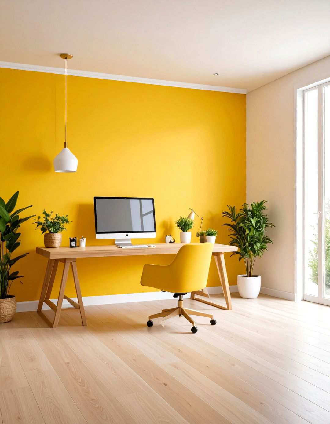 Buttermilk Yellow Gentle Radiance - 24 Home Office Paint Colors