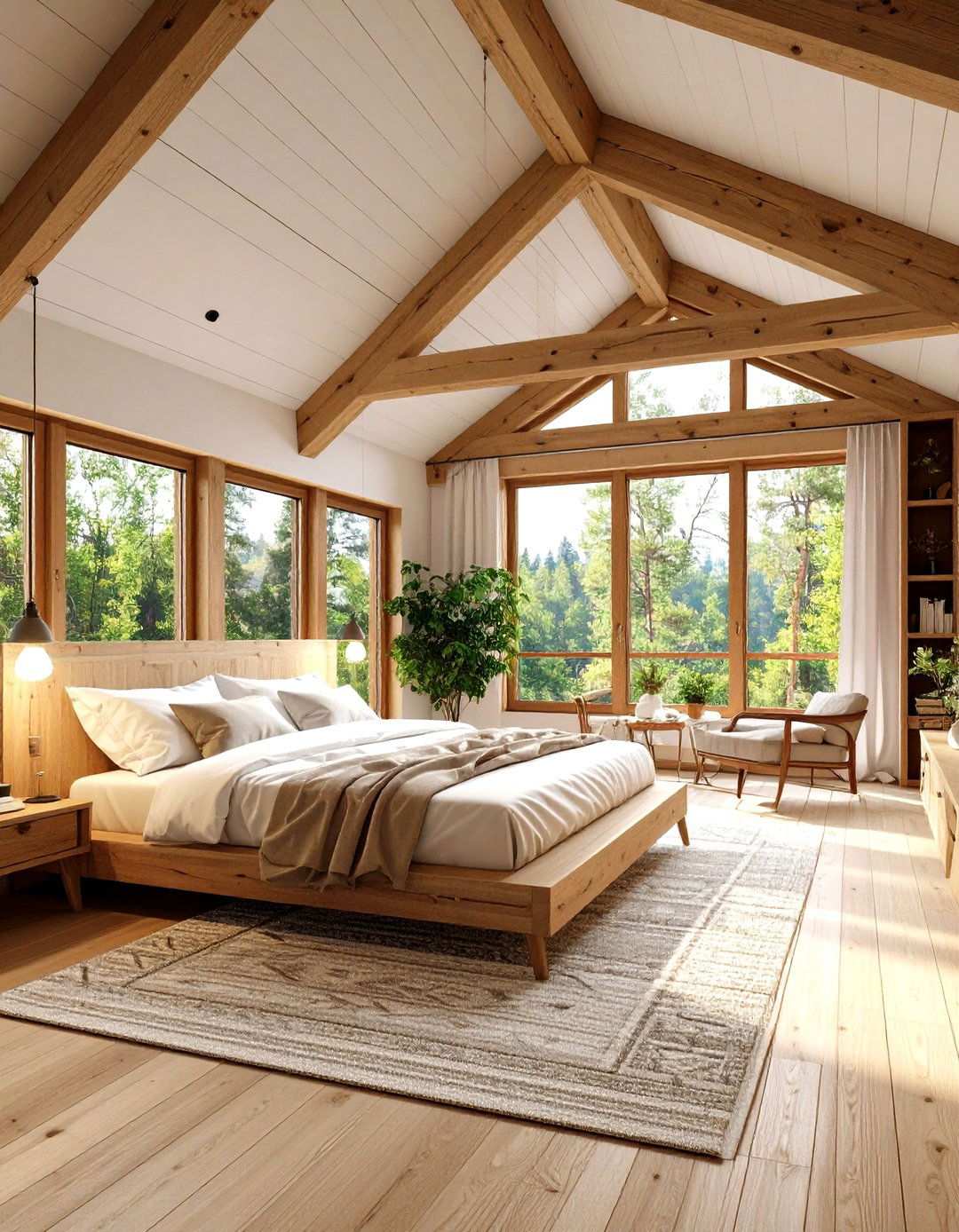 Cabin Loft Bedroom Design - 24 Log Cabin Interior Design Ideas