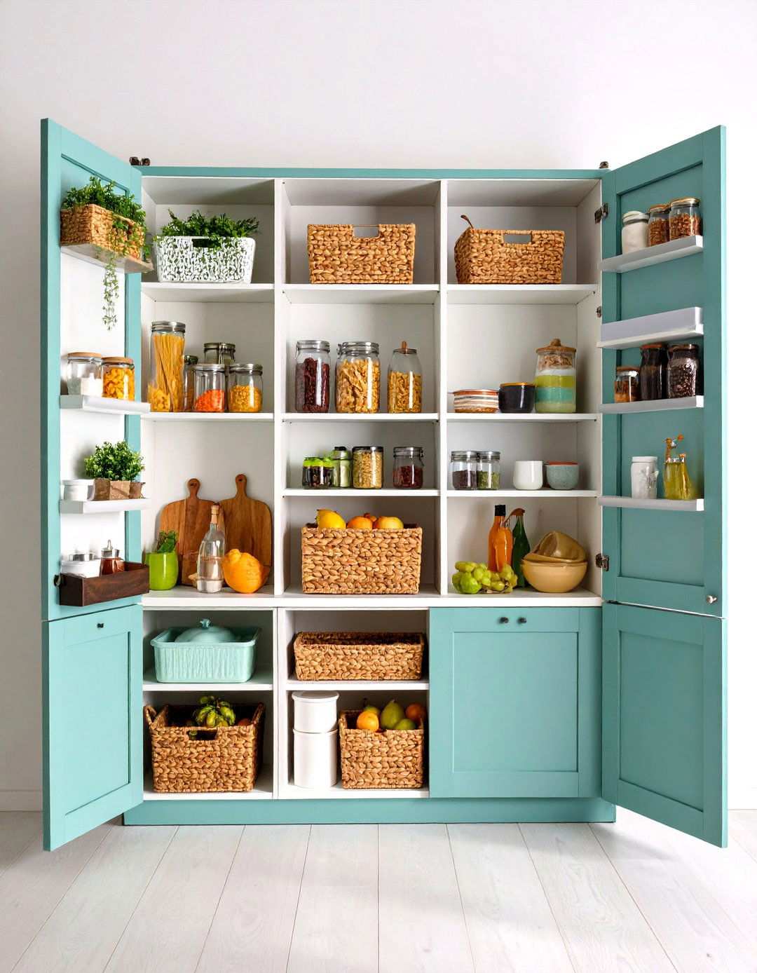 Cabinet Door Storage System - 24 Tupperware Organization Ideas