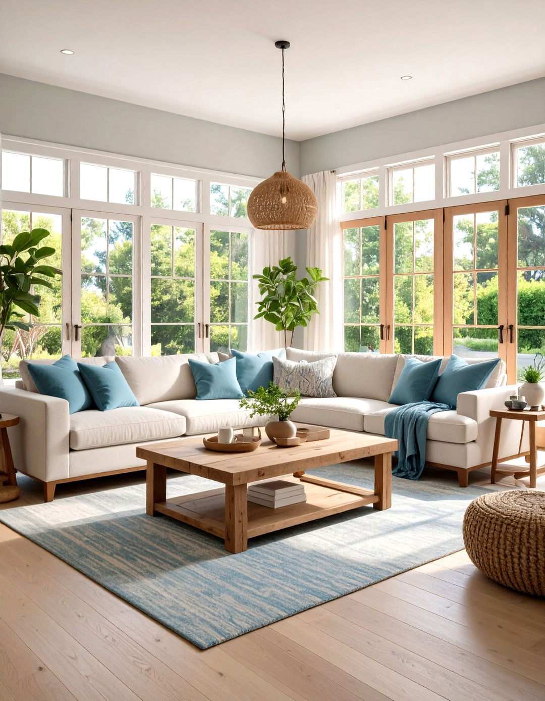 California Casual Living Room with Indoor Outdoor Flow - 24 Small Living Room Ideas