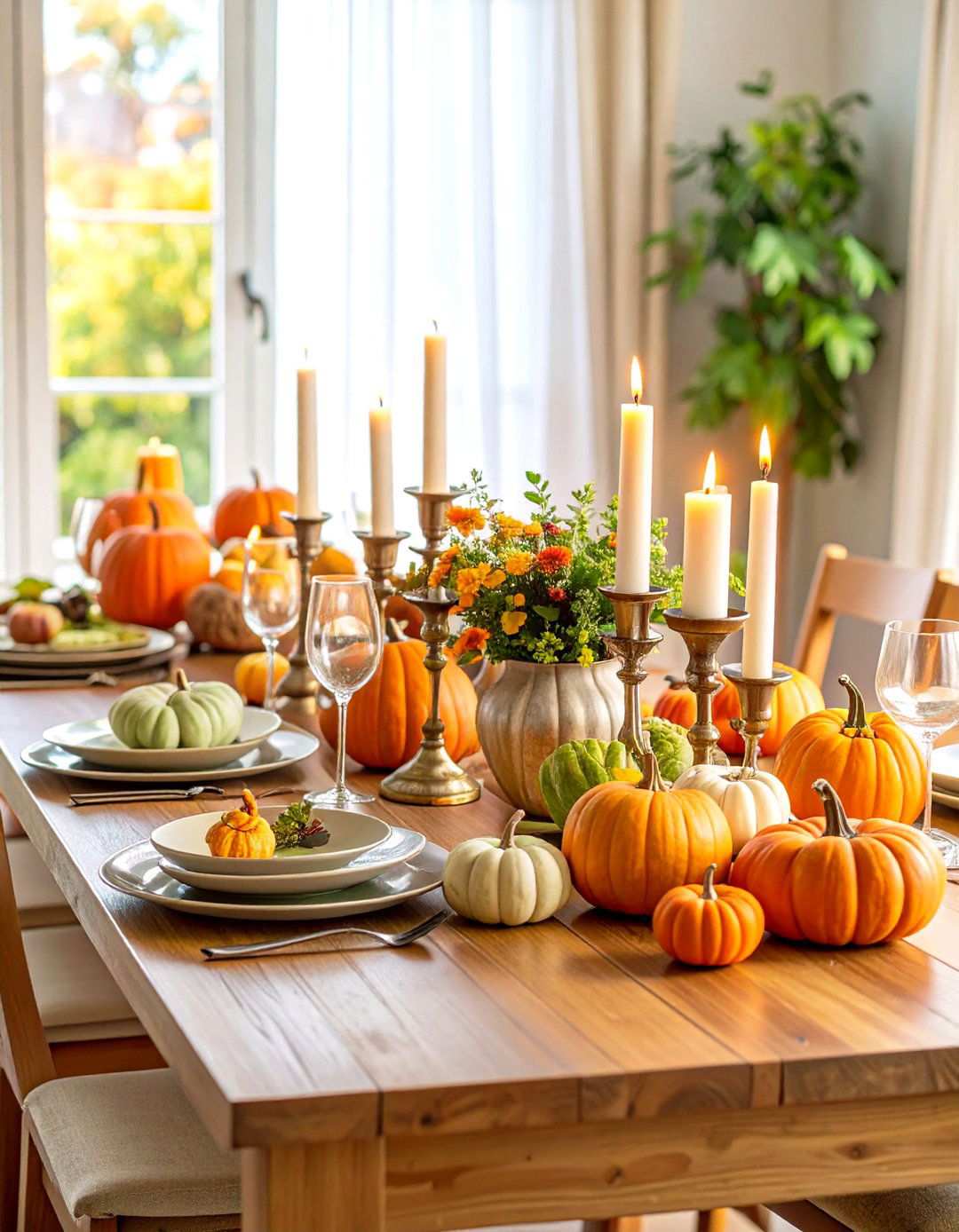 Candlelit Ambiance Design - 24 thanksgiving table decor ideas