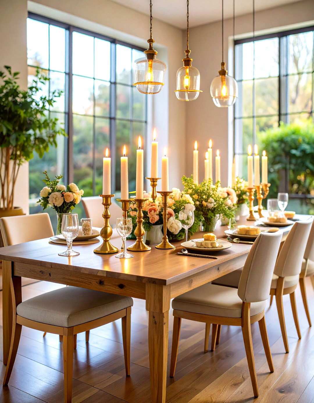 Candlelit Dining Room Ambiance - 24 Moody Dining Room Ideas