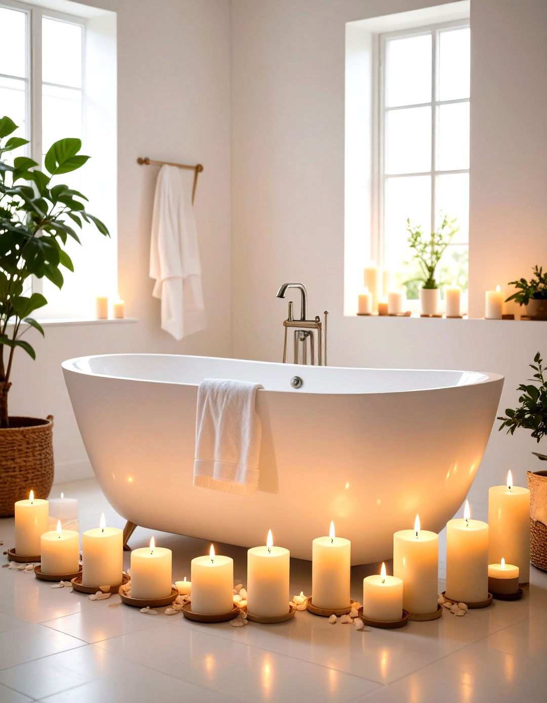 Candlelit Spa Retreat - 24 Romantic Bathroom Ideas