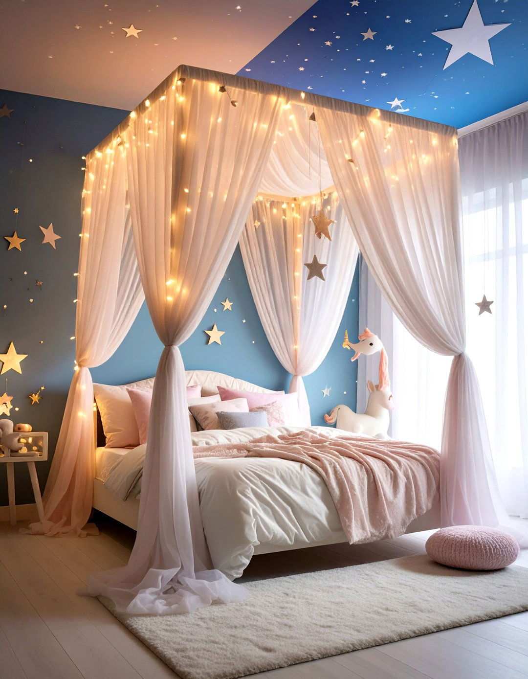 Canopy Bed Unicorn Hideaway - 24 Unicorn Bedroom Ideas