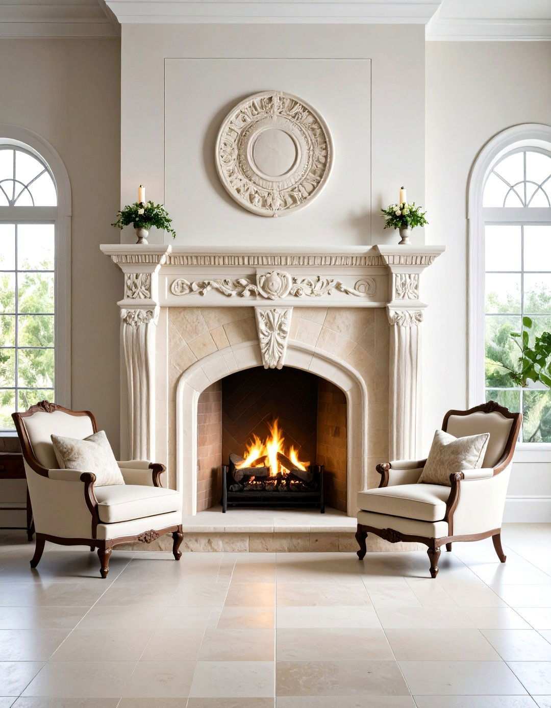Cantera Stone Hacienda Fireplace - 24 Spanish Style Fireplace Ideas