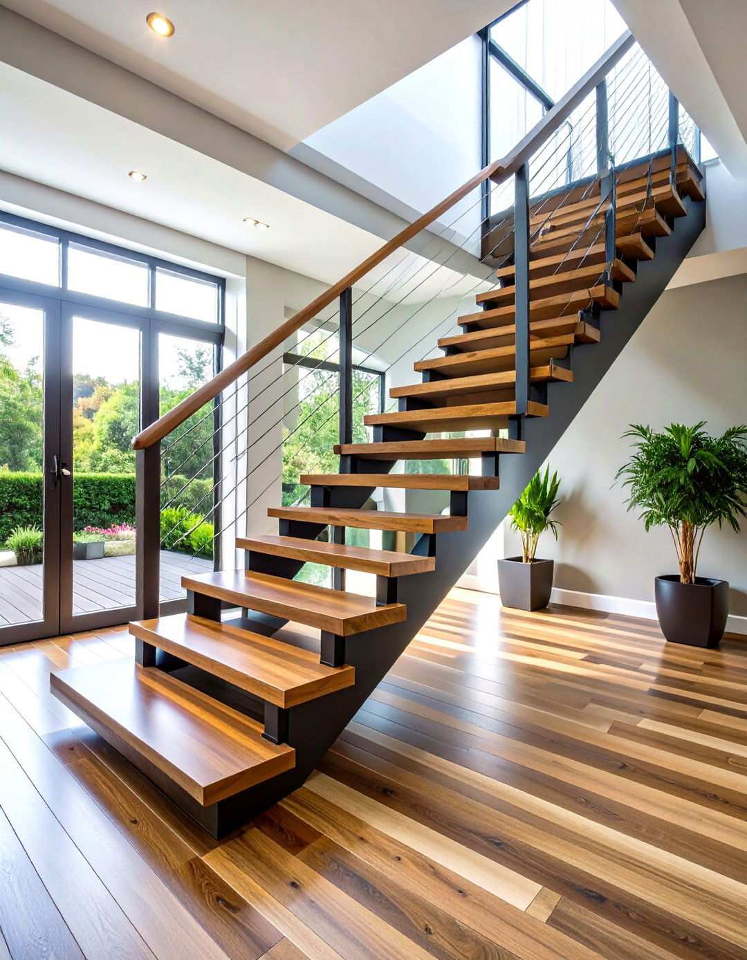 Cantilever Wood and Steel Design - 24 Modern Staircases